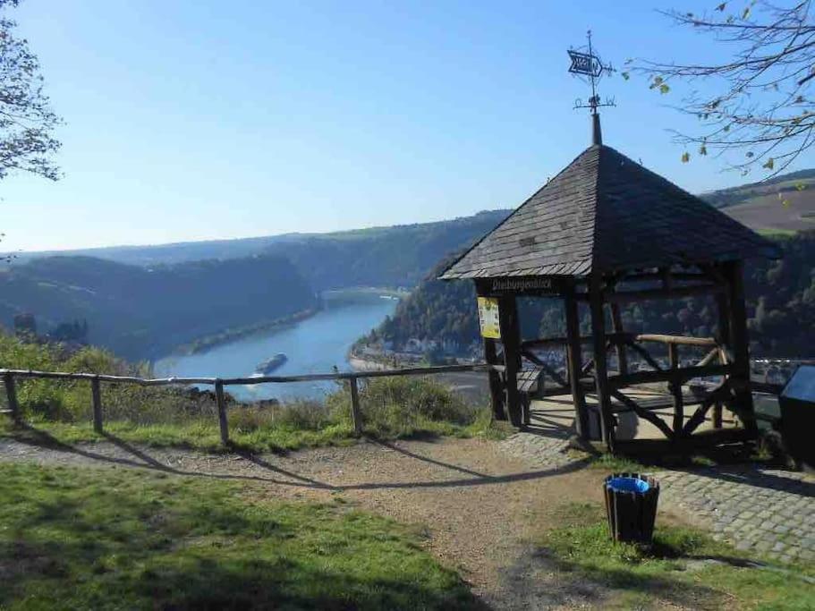 #1 Studioapartment Mit Loreleyblick Direkt An Der Schoensten Etappe Des Rheinsteigs Patersberg Kültér fotó